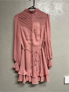kerry layered balloon sleeve dress Kerry Layered Balloon Sleeve Dress White S
